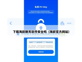 下载海欧聊天软件安全吗（海欧官方网站）
