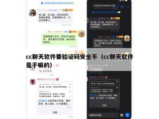 cc聊天软件要验证码安全不（cc聊天软件是干嘛的）