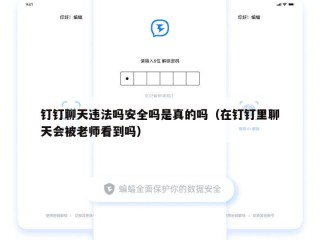 钉钉聊天违法吗安全吗是真的吗（在钉钉里聊天会被老师看到吗）
