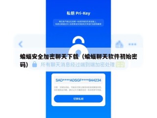 蝙蝠安全加密聊天下载（蝙蝠聊天软件初始密码）