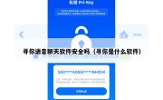 寻你语音聊天软件安全吗（寻你是什么软件）