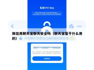 微信用聊天宝聊天安全吗（聊天宝是干什么用的）