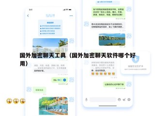 国外加密聊天工具（国外加密聊天软件哪个好用）