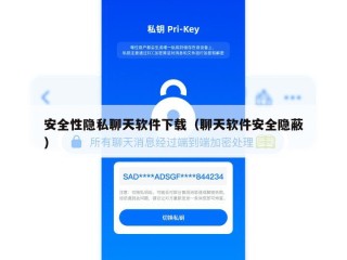 安全性隐私聊天软件下载（聊天软件安全隐蔽）