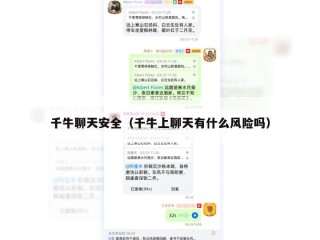 千牛聊天安全（千牛上聊天有什么风险吗）