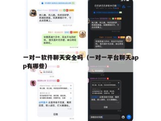 一对一软件聊天安全吗（一对一平台聊天app有哪些）