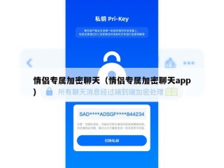 情侣专属加密聊天（情侣专属加密聊天app）