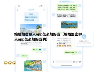 蝙蝠加密聊天app怎么加好友（蝙蝠加密聊天app怎么加好友的）