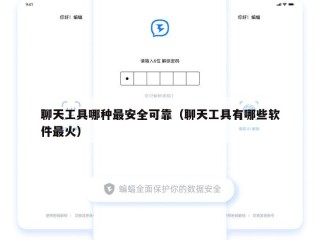 聊天工具哪种最安全可靠（聊天工具有哪些软件最火）