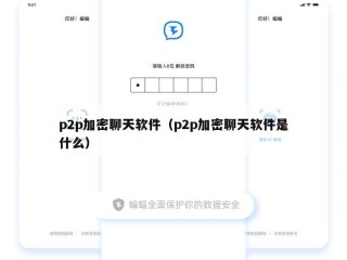 p2p加密聊天软件（p2p加密聊天软件是什么）
