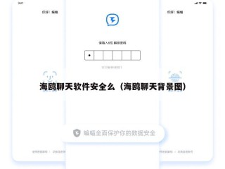 海鸥聊天软件安全么（海鸥聊天背景图）