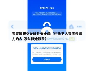 雯雯聊天交友软件安全吗（街头艺人雯雯是哪儿的人,怎么和她联系）