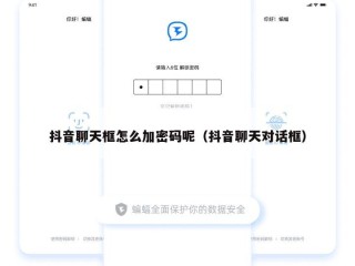 抖音聊天框怎么加密码呢（抖音聊天对话框）