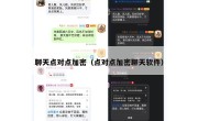 聊天点对点加密（点对点加密聊天软件）