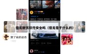 德龙聊天软件安全吗（德龙是干什么的）