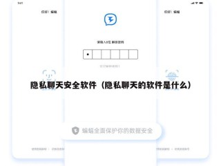 隐私聊天安全软件（隐私聊天的软件是什么）