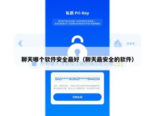 聊天哪个软件安全最好（聊天最安全的软件）