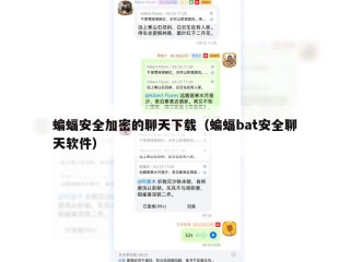 蝙蝠安全加密的聊天下载（蝙蝠bat安全聊天软件）