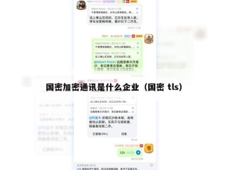 国密加密通讯是什么企业（国密 tls）