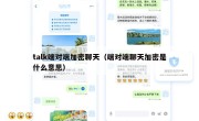 talk端对端加密聊天（端对端聊天加密是什么意思）