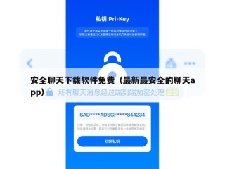 安全聊天下载软件免费（最新最安全的聊天app）
