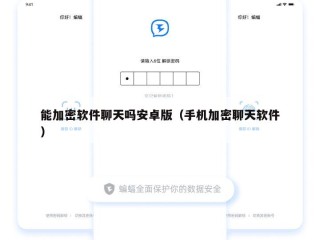 能加密软件聊天吗安卓版（手机加密聊天软件）
