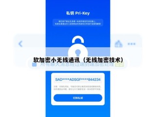 软加密小无线通讯（无线加密技术）