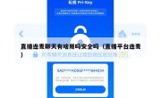 直播连麦聊天有啥用吗安全吗（直播平台连麦）