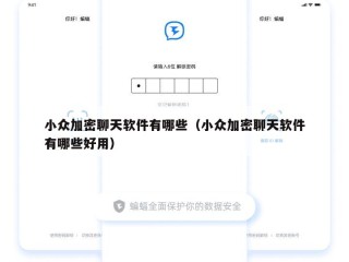 小众加密聊天软件有哪些（小众加密聊天软件有哪些好用）