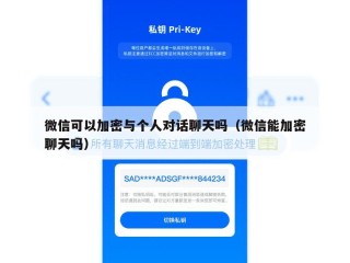 微信可以加密与个人对话聊天吗（微信能加密聊天吗）