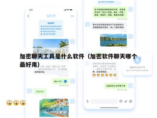 加密聊天工具是什么软件（加密软件聊天哪个最好用）
