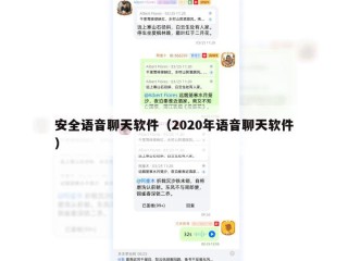 安全语音聊天软件（2020年语音聊天软件）