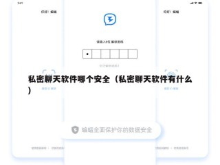 私密聊天软件哪个安全（私密聊天软件有什么）