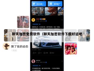聊天加密免费软件（聊天加密软件下载好运吧）