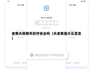 老黄大哥聊天软件安全吗（大老黄是什么意思）