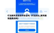 叮当聊天交友软件安全吗（叮当文化,聊天赚钱是真的吗）