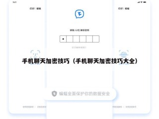 手机聊天加密技巧（手机聊天加密技巧大全）
