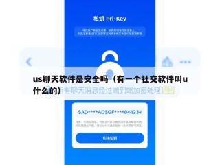 us聊天软件是安全吗（有一个社交软件叫u什么的）