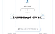 默网聊天软件安全吗（默聊下载）