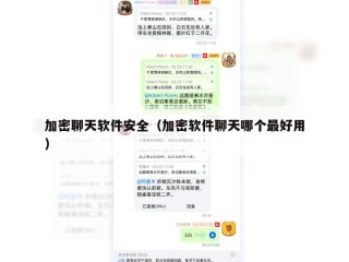 加密聊天软件安全（加密软件聊天哪个最好用）