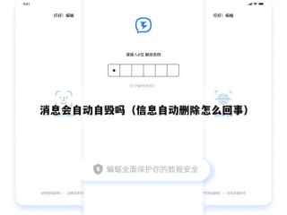 消息会自动自毁吗（信息自动删除怎么回事）