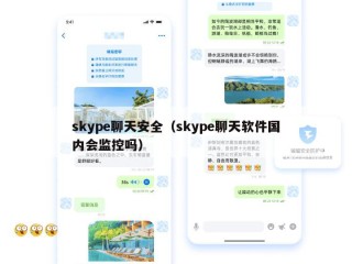 skype聊天安全（skype聊天软件国内会监控吗）