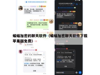 蝙蝠加密的聊天软件（蝙蝠加密聊天软件下载苹果版免费）
