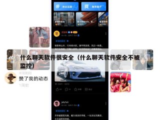 什么聊天软件很安全（什么聊天软件安全不被监控）