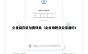 企业级存储加密硬盘（企业级硬盘能家用吗）
