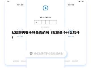 默信聊天安全吗是真的吗（默聊是个什么软件）