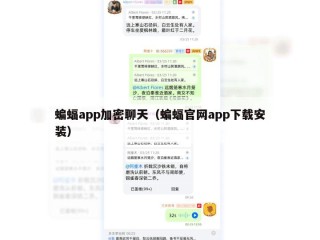 蝙蝠app加密聊天（蝙蝠官网app下载安装）