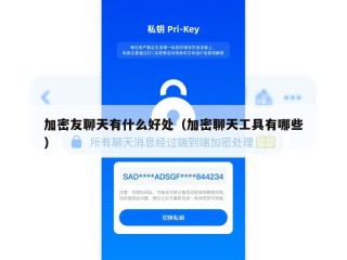 加密友聊天有什么好处（加密聊天工具有哪些）