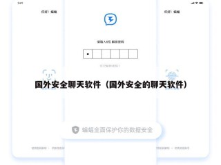 国外安全聊天软件（国外安全的聊天软件）