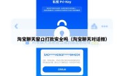 淘宝聊天窗口打款安全吗（淘宝聊天对话框）